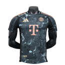Camisa Bayer de Munique Away 2024/25 Jogador Adidas Masculino - Preta, Azul e Dourada