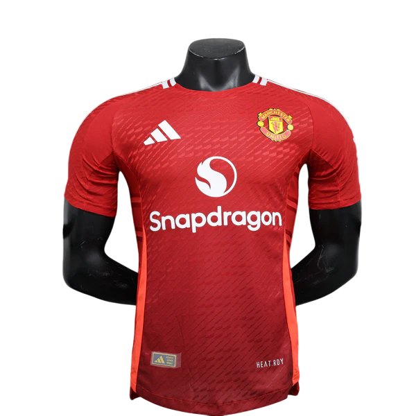 Camisa Manchester United Home 2024/25 Jogador Adidas Masculino - Vermelha e Branca