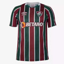 Camisa Fluminense Home - 2024/25 - Torcedor Masculina - Vermelho e Verde