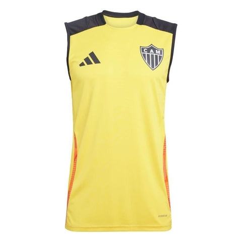 Camisa Atlético Mineiro Treino - 2025/26 - Torcedor Masculina - Amarelo e Preto
